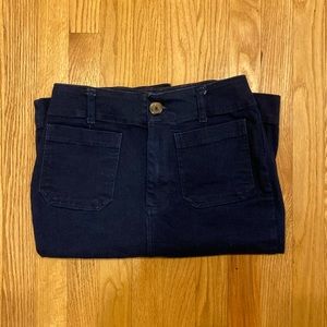 Anthropologie meave Colette midi denim skirt